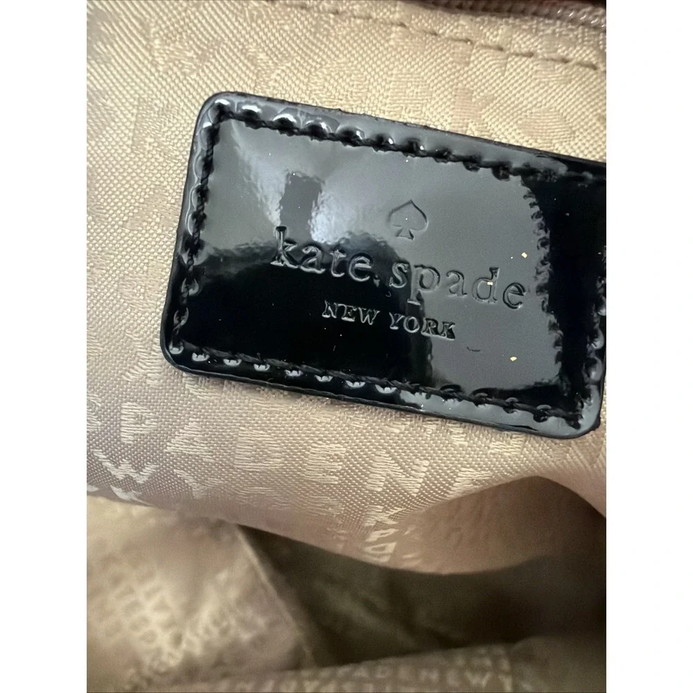 kate spade Black Patent Bubble Tote